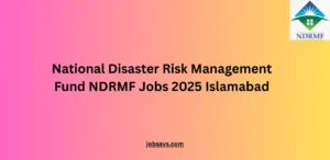 National Disaster Risk Management Fund NDRMF Jobs 2025 Islamabad