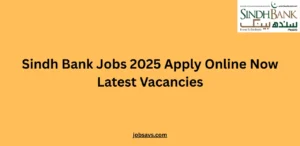 Sindh Bank Jobs 2025 Apply Online Now Latest Vacancies